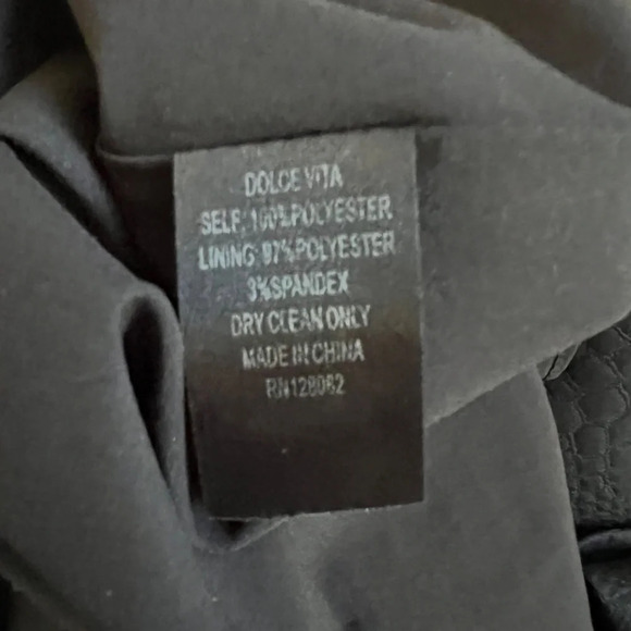 Revolve Dolce Vita Ashelle Snake Jacquard Mini Dress Black Size Small EUC - Picture 9 of 9